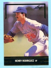 1991 Leaf Gold Rookies Baseball # BC8 Henry Rodriguez -- Dodgers-- Box 846