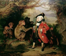 Edwin Landseer : "The Travelled Monkey" (1827) - Giclee Fine Art Print