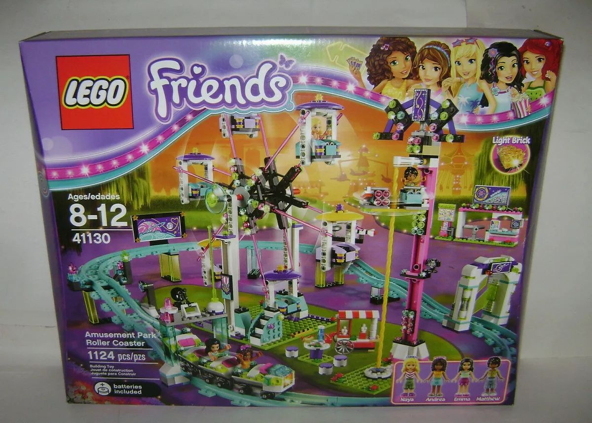 NEW 41130 Lego FRIENDS Amusement Park Roller Coaster Building Toy BOX RETIRED A