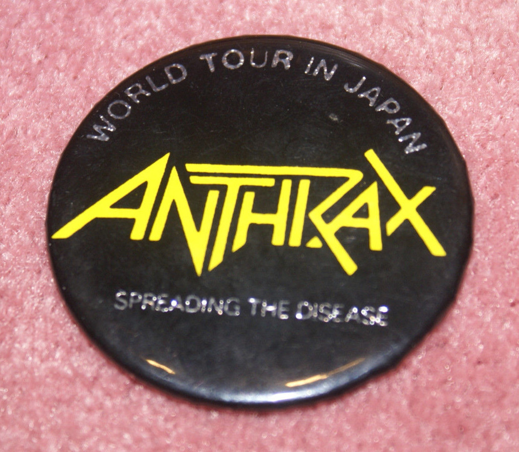 ANTHRAX 1987 JAPAN TOUR ピンバッジ ANTHRAX 1987 JAPAN TOUR ピンバッジ