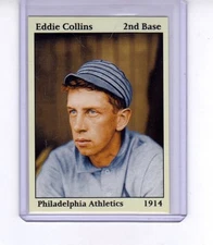 EDDIE COLLINS PHILADELPHIA ATHLETICS BY MILLER PRESS / NM+ COND.