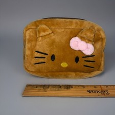 Cute Brown Hello Kitty Cosmetic Makeup Bag Organizer