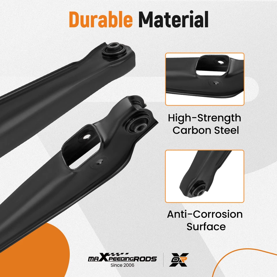 Rear Control Arms Upper Lower & Assist Link Kit for Mitsubishi Mirage 1993-2002 — 第 3/4 张图片