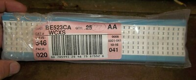 LOT OF 22 THOMAS & BETTS WCXS WIRE MARKER CARDS (WL113)