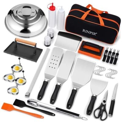 42pcs Griddle Accessories Kit for Blackstone, Flat Top Teppanyaki Spatula  Set - Main Image