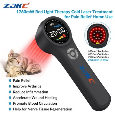 ZJKC 1760mW Low Level Therapy Device Infrared Light Therapy for Body Pain Relief