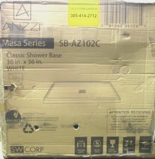 Anzzi - SB-AZ102C - Mesa Series - 36"x36" - Classic Shower Base - Center Drain
