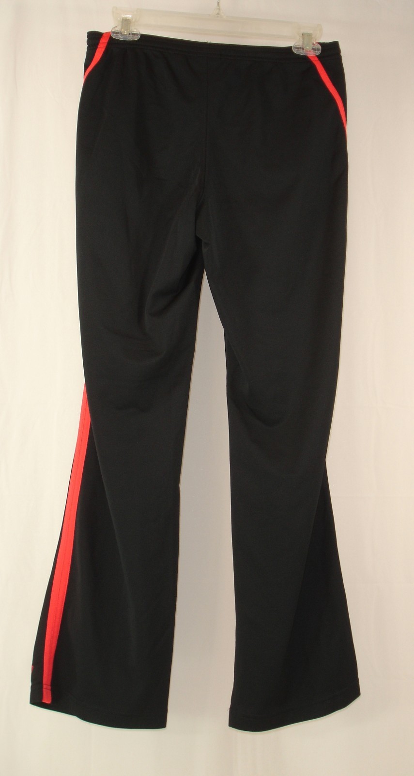 Reebok Unlined Women's Track Pants Black Red Stripe US S UK 10 Yoga Running  thumbnail 5
