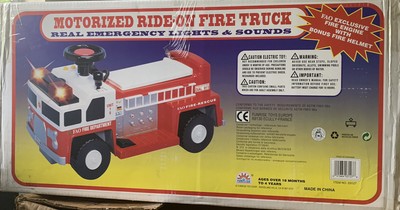 fire truck electric ride on