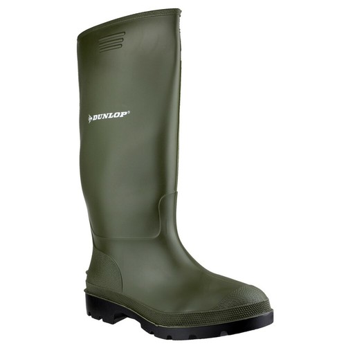 Dunlop Pricemastor Wellies Plain Green 