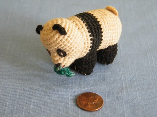 Vintage japanische Amigurumi gehäkelte Miniatur Puppen ~ Menschen, Tiere - Bild 2 von 12