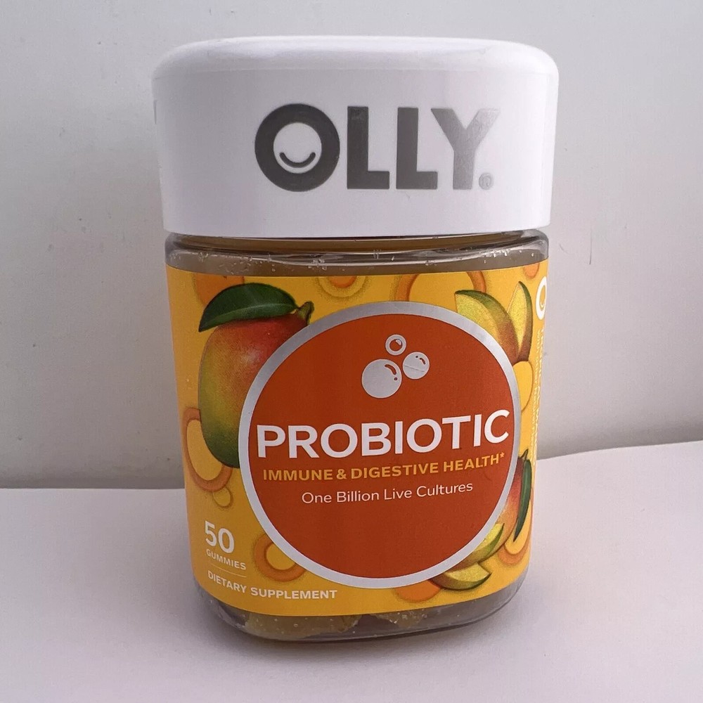 Olly PROBIOTIC Gummies, TROPICAL MANGO, 50 ct EXP 12/24 FREE SAME DAY SHIPPING