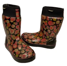 BOGS Women's Taylor Bubbles Waterproof Slip On Rain Snow Boots (Size 7)