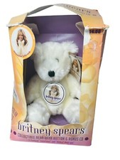 VINTAGE 2000 BRITNEY SPEARS COLLECTIBLE BEAR WITH BUTTON NO CD with Box dented