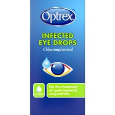 Optrex Infected Eye Drops - Treatment of Acute Bacterial Conjunctivitis - 10ml