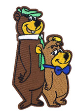 FABULOUS YOGI BEAR & BOO-BOO JELLYSTONE PARK EMBROIDERED IRON-ON PATCH...