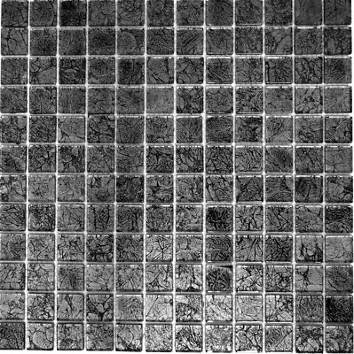 Mosaik Fliese transluzent Kristall Struktur schwarz Wand 63-CM-4BL12 | 1 Blatt