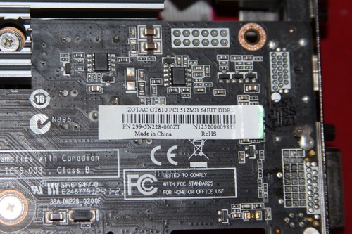 Zotac Nvidia GeForce GT 610, 512MB 64BIT GDDR3, PCI Graphics Card, ZT-60604 - Picture 5 of 7