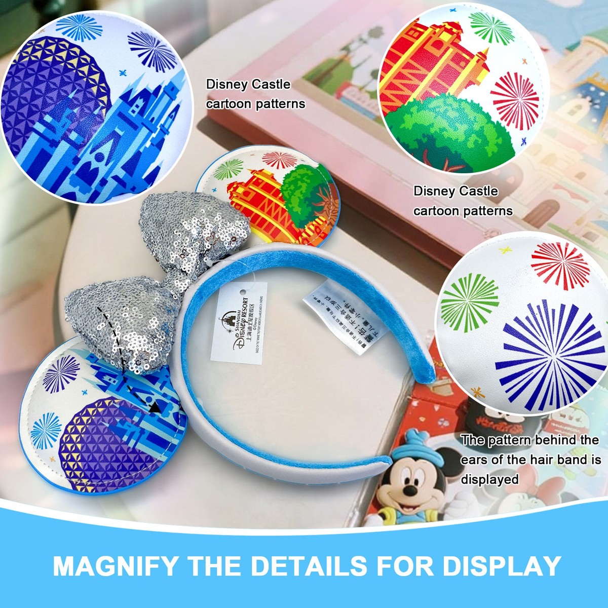 Disney-Parks Four Parks Icon Minnie Mouse Bow Ears Headband 2025  display picture 1