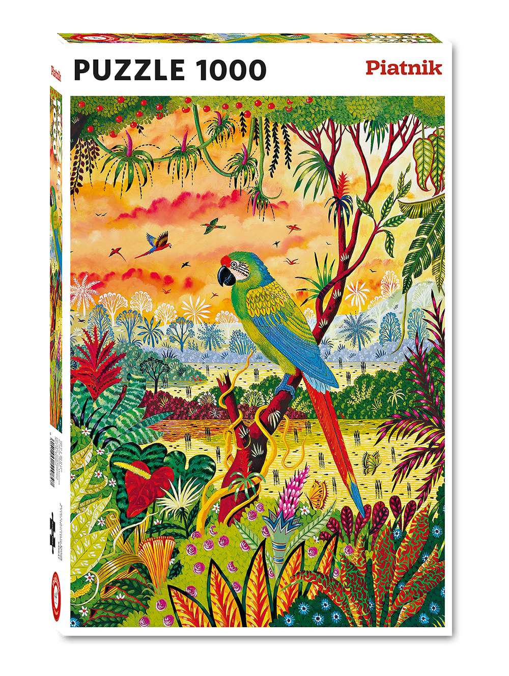 Great Green Macaw Jigsaw Puzzle – 1000 Piece Wildlife Puzzle Tropical Rainforest