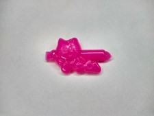 Rare HTF Vintage Hello Kitty Hot Pink Barrette Cat Hair Clip Snap Tight