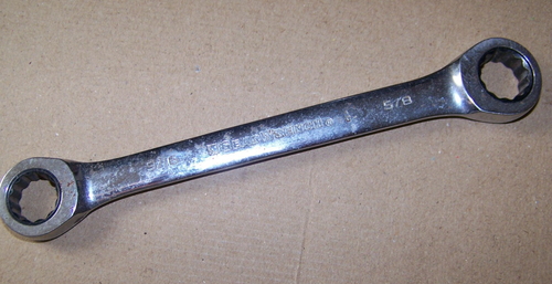 GearWrench 8" 12 punti SAE doppia chiave a cricchetto - 9/16" e 5/8" - Foto 1 di 4
