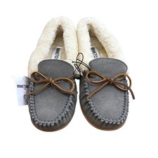 Minnetonka Women's Camp Collar Moc Leather Slipper Size 6 New with tags
