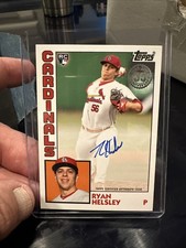 2019 Update 1984 Topps Baseball 150th Anniversary Ryan Helsley Rookie Auto RC