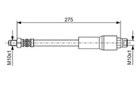 Bosch Bremsschlauch Hinterachse U.A. FüR Alpina, BMW