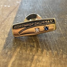 10K Yellow Gold Diamond/ Sapphire Northrop Grumman Employee 20 Yr Service Pin 2G