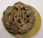 Original WW1 RAF Royal Air Force Cap Badge