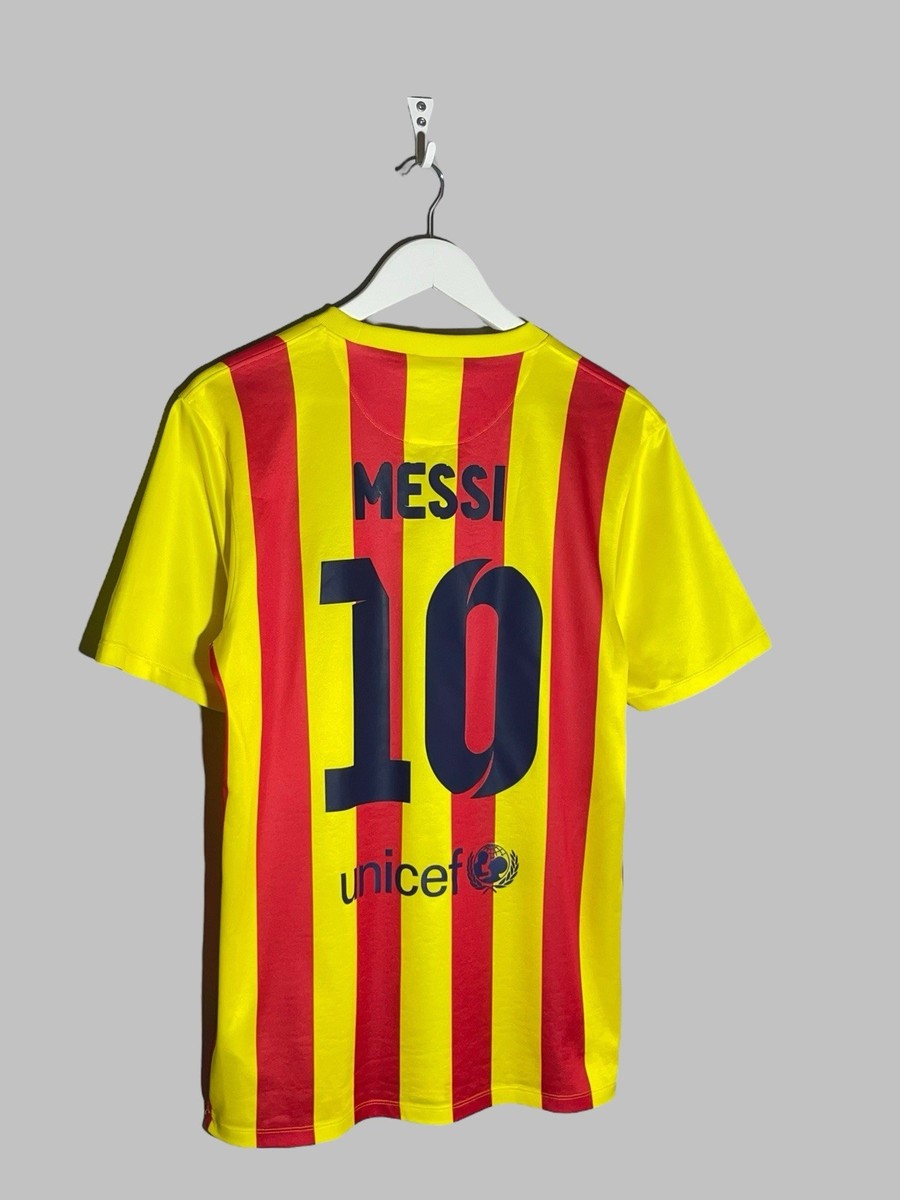 10 Messi Barcelona FC Nike 2013/14 Away Football Shirt Soccer