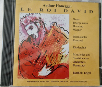 Arthur Honegger Le Roi David CD Darmstadt Konzert 1997 - NEU OVP