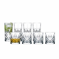 Lyngby Glas Whisky/Highball-Glas Set Melodia 8-Tlg., Klar, 310 / 360 Ml, 36058