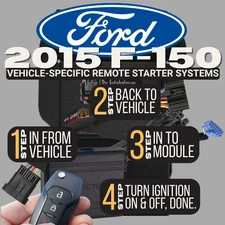Ford Vehicle-Specific Remote Starter Systems for 2015 Ford F-150 w/Flip-Keys.