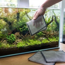 Algen Entferner Tuch im 3er Set f&uuml;r Aquarium Scheiben Algenentferner 20x20cm
