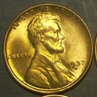 1937-D BU - SOLID LINCOLN WHEAT CENT - GOOD LUSTER - SEE PICS!!