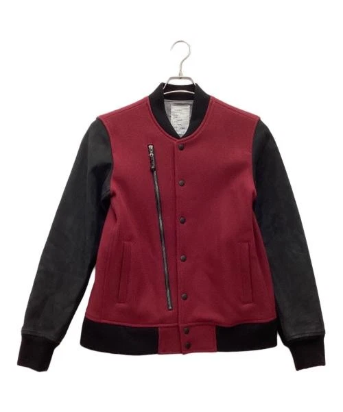 SHAREEF Stadium jacket Red× Black 15711011 - product detail image 1