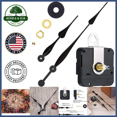 High Torque Quartz Clock Movement with Long Spade Hands for DIY Projects