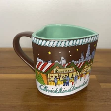 2018 Christmas Heart Cup Mug Christkindlmarket Chicago Hot Chocolate Fast Ship