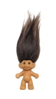 Vintage Troll Doll Brown Hair 1990s 3" Russ Collectible Gift Figure