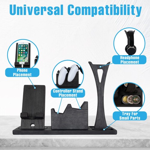 Unique Gift for Gamers, Game Room Decor. Unique Gaming Organizer with Headset... - Zdjęcie 7 z 7