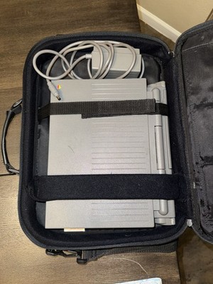 Apple Macintosh PowerBook 165 Gray 10in 4MB 80MB HDD Case AC Adapter bundle