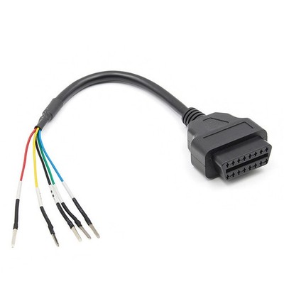 16-Pin OBD OBD2 Female K Line CAN Line Jumper Tester Connector Car Diagnostic