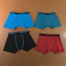Fruit of the Loom Boys Size Medium Multicolor Boxer Brief Underwear 4 Pack New