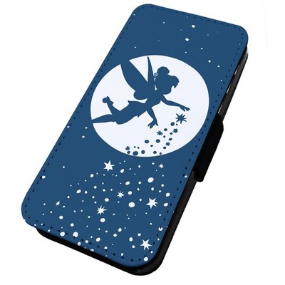 Bedruckte Flip Handyhülle iPhone, Samsung & Huawei Tinkerbell Moon Blue