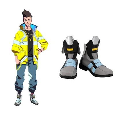 Cyberpunk: Edgerunners David Martinez Cosplay Shoes Boots Halloween Accessory