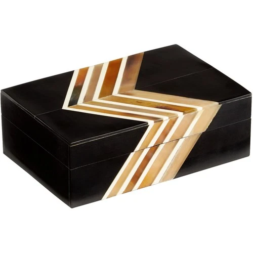 Cyan Design 11144 Salvador Black and Brown Container, Small - Picture 1 of 4