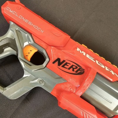 Nerf Mega N Strike Elite CycloneShock 2013 Red Hasbro Toy Dart Gun
