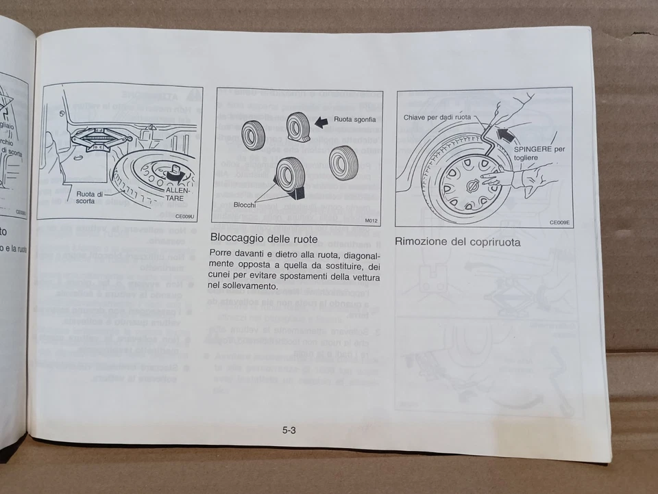 Libretto Uso E Manutenzione Nissan Micra 92 / 02 Italiano Manuale Istruzioni  - Immagine 4 di 4